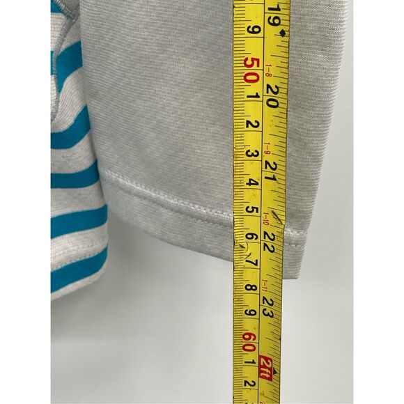 Patagonia Shirt Capilene 3 Midweight Baselayer Women Medium Aqua Blue Stripe - Picture 5 of 10